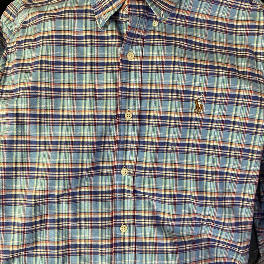 Ralph Lauren Men's Multicolor Plaid Button Down Shirt